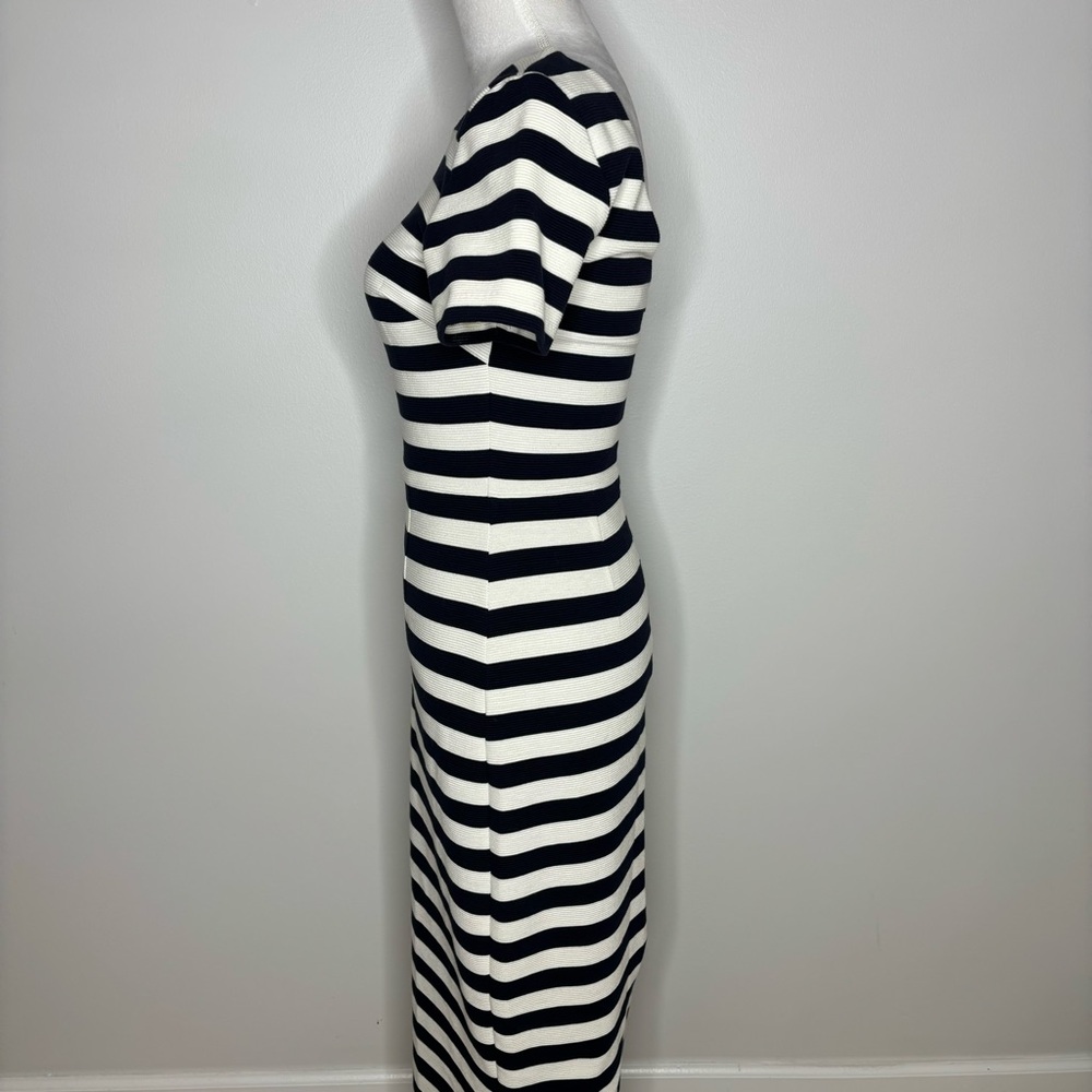 Boden black and white striped shift dress size 4L - Picture 4 of 8